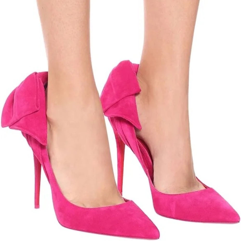 Louboutin Rabbakate 100 Velour Pumps